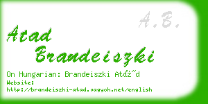 atad brandeiszki business card